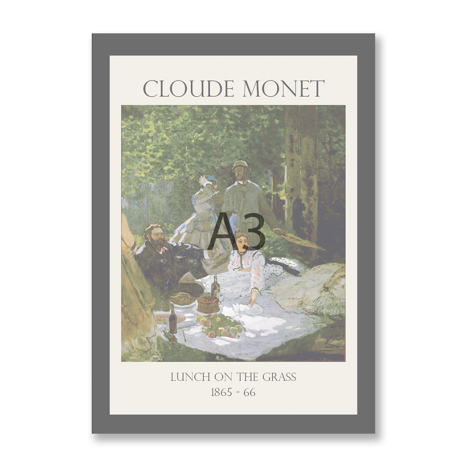 The Picnic Canvas Wall Art By Claude Monet