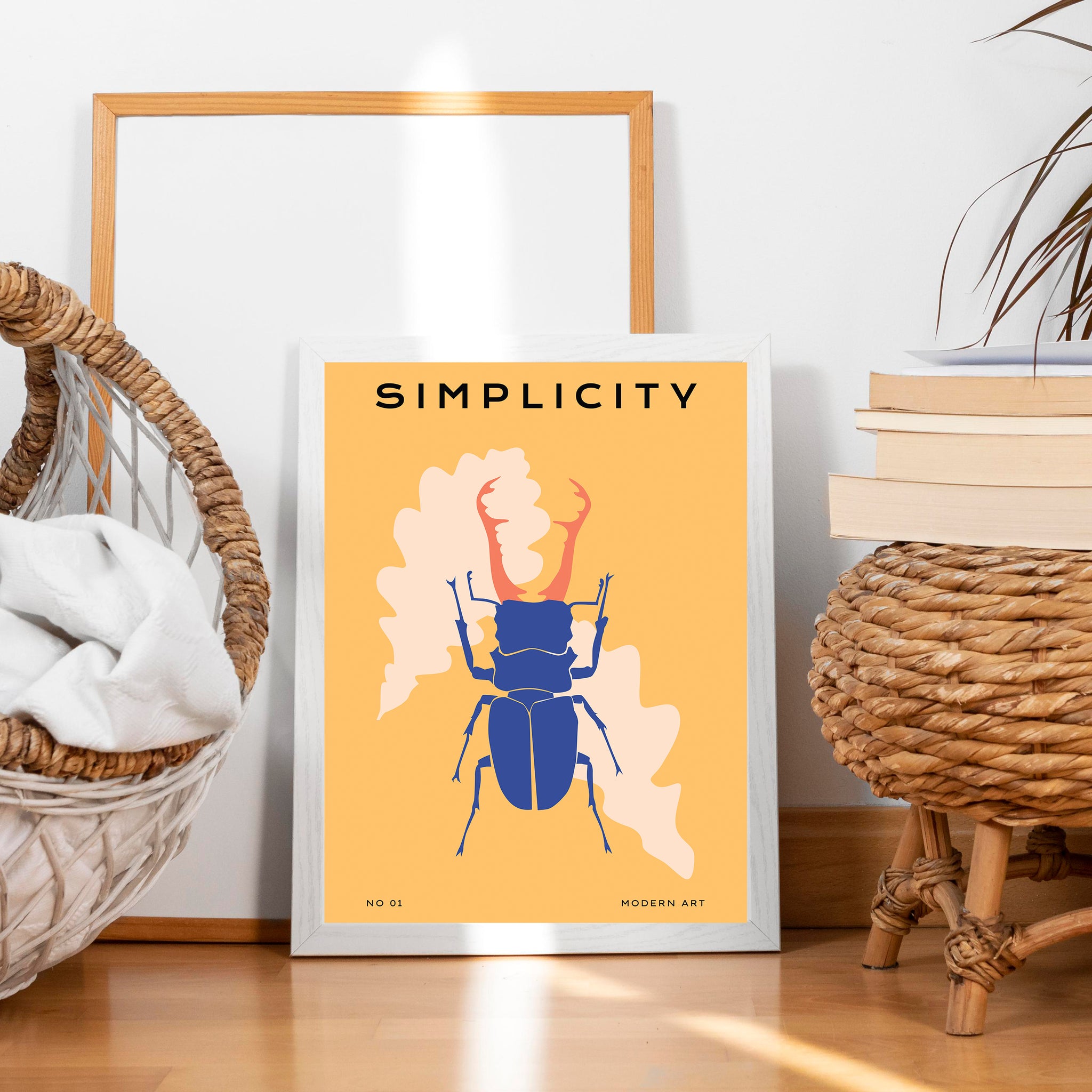 The Stag Beetle Canvas Print Wall Painting Art