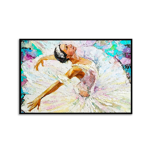 Ballerina in Motion Canvas Wall Painting