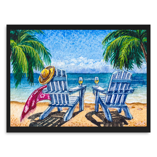 Tide Watching Canvas Wall Painting