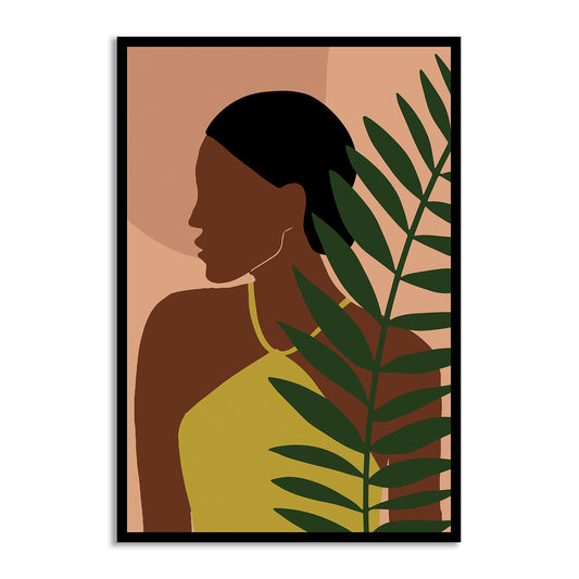 women silhouette boho art from anciq