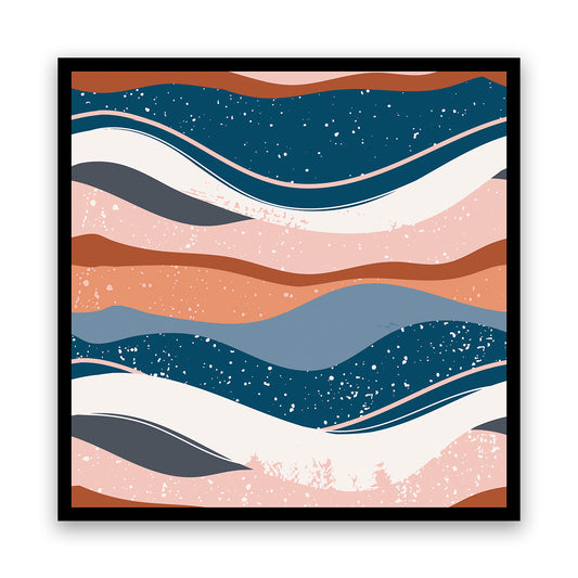 Waves of Earth: Abstract Layers in Calming Tones and Textures