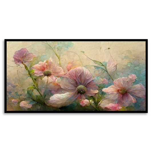 Delicate Floral Painting - Elegant Nature-Inspired Art Print