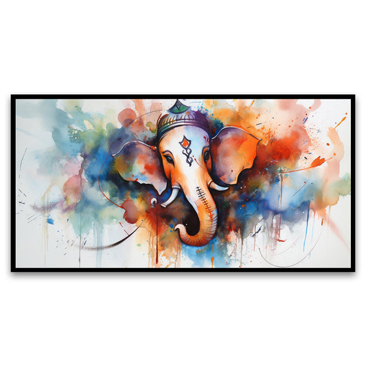 Ganpati eves  Canvas Wall Painting for Living Room, Bedroom, Office.