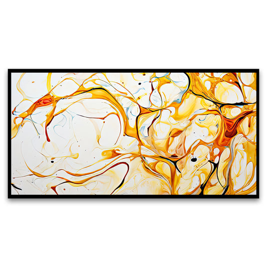 Abstract white gold luxury Wall Painting for Living Room, Bedroom, Office.