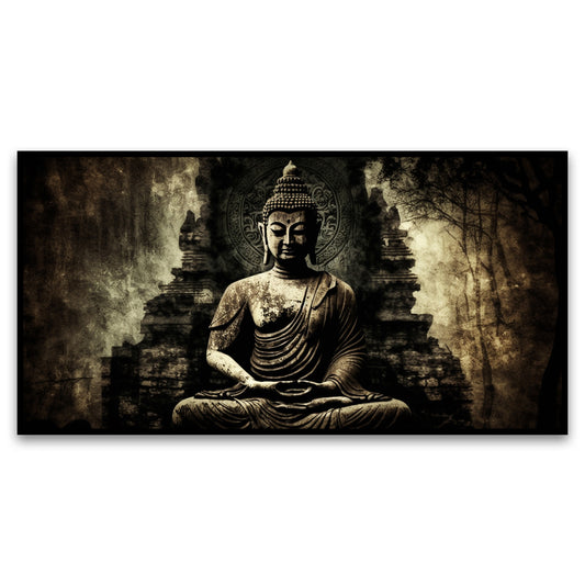 Buddha statue Canvas Wall Painting for Living Room, Bedroom, Office.