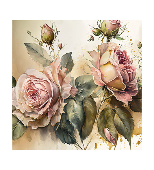 A Look at the Allure of Pink Roses on Canvas Wall Art