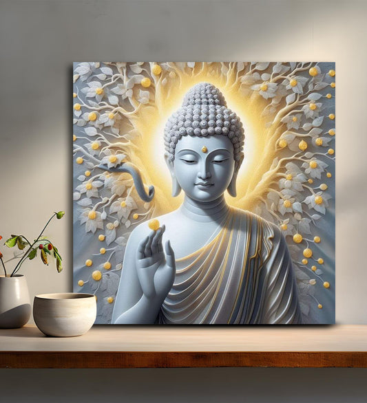 Gautama Buddha Canvas Painting - The Embodiment of Peace