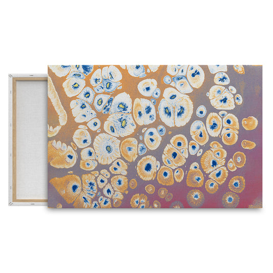 Abstract Floral Patterns in Earthy Tones Wall Painting