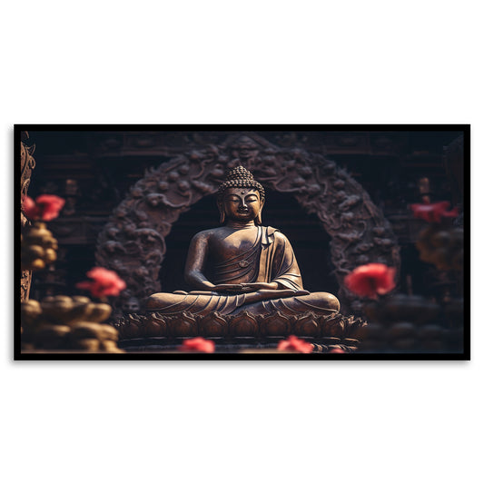 Serene Buddha Canvas Painting Tranquil Zen Decor