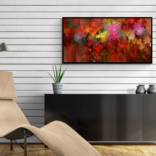  colorful canvas floral painting-Anciq