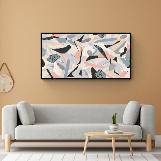 modern geometric canvas wall art-Anciq