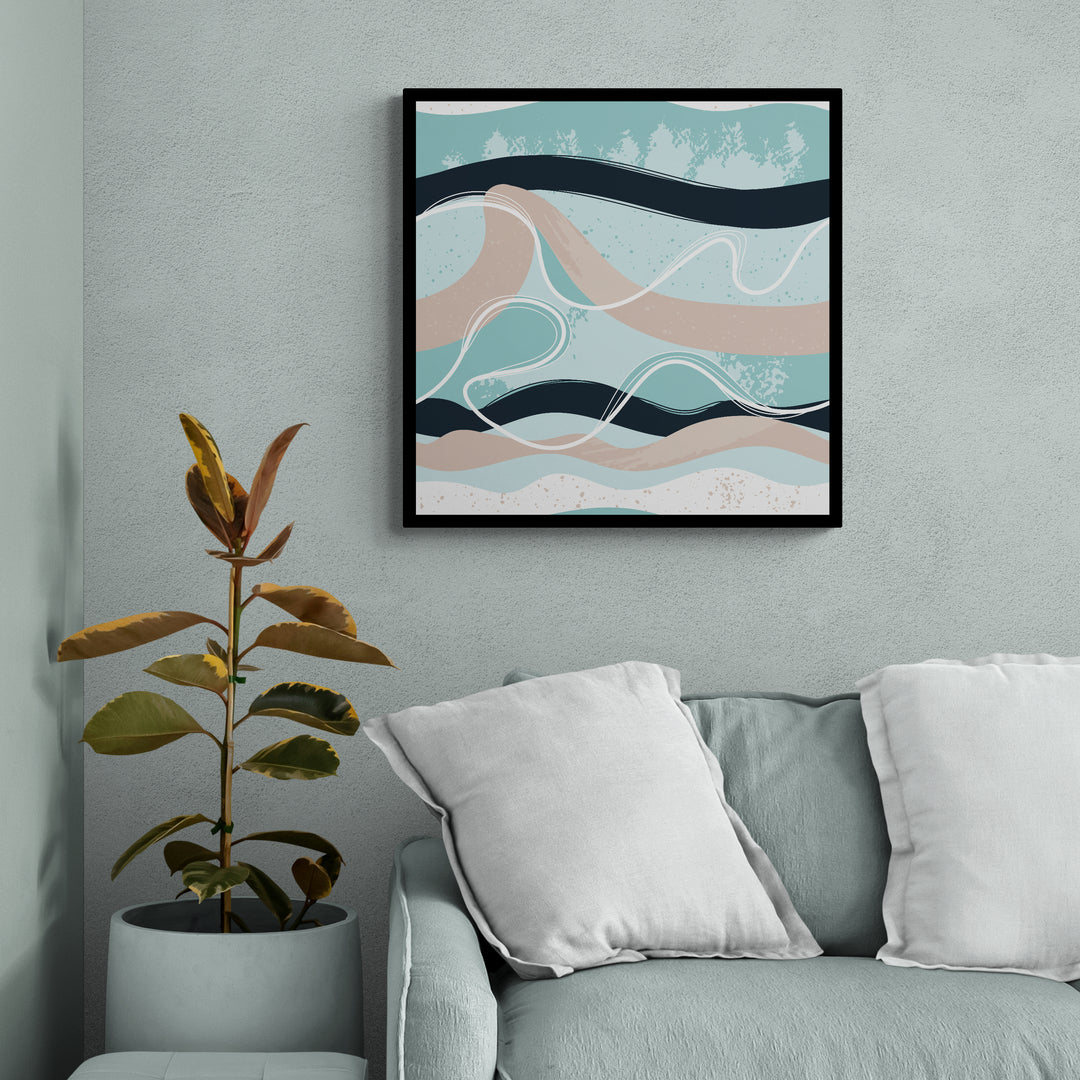 abstract art of ocean waves from anciq