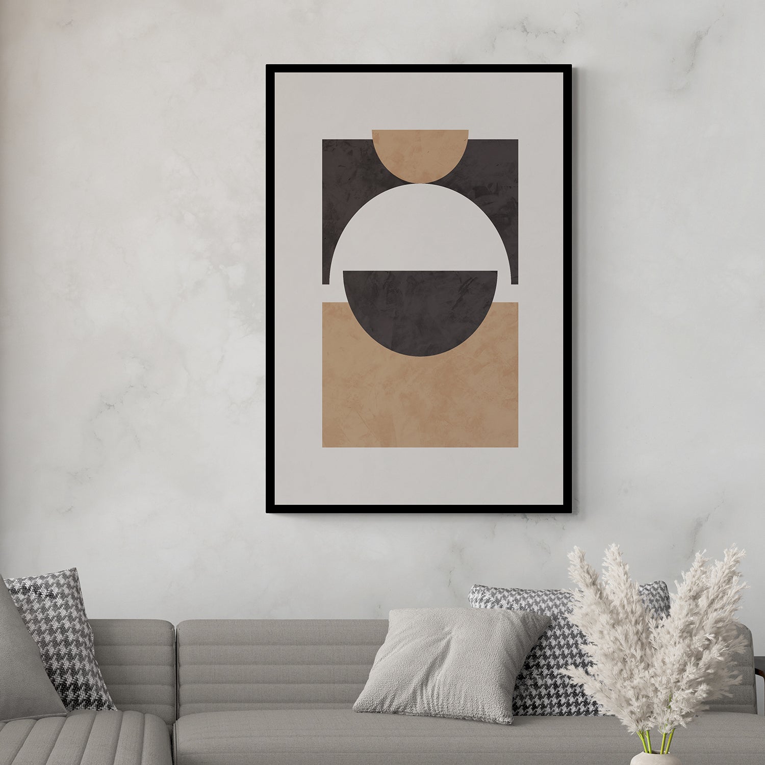 geometrical shaped modern boho artwork from anciq