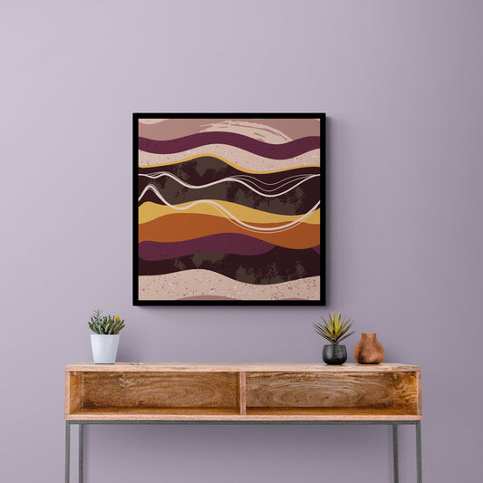 abstract art of layers of earth crust from anciq