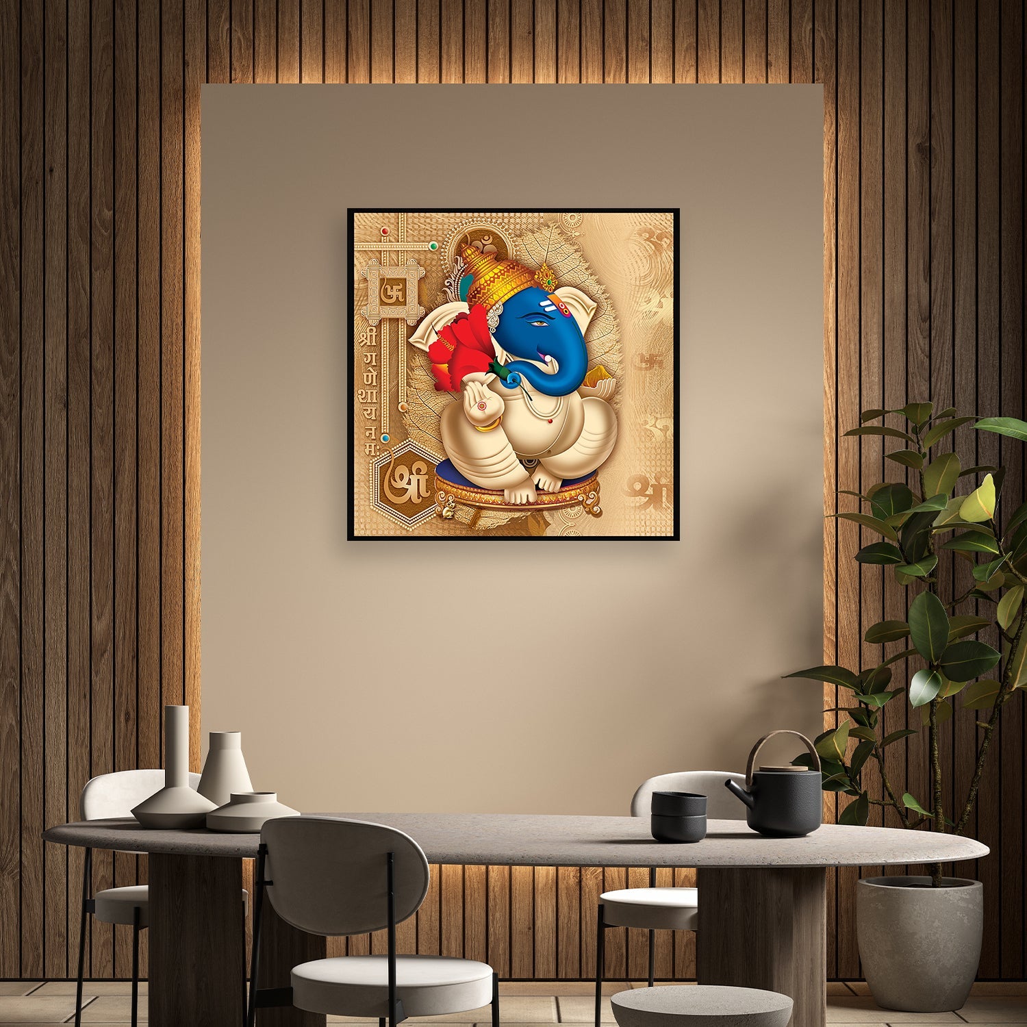 Ganesha brings wisdom and vibrancy to your home.