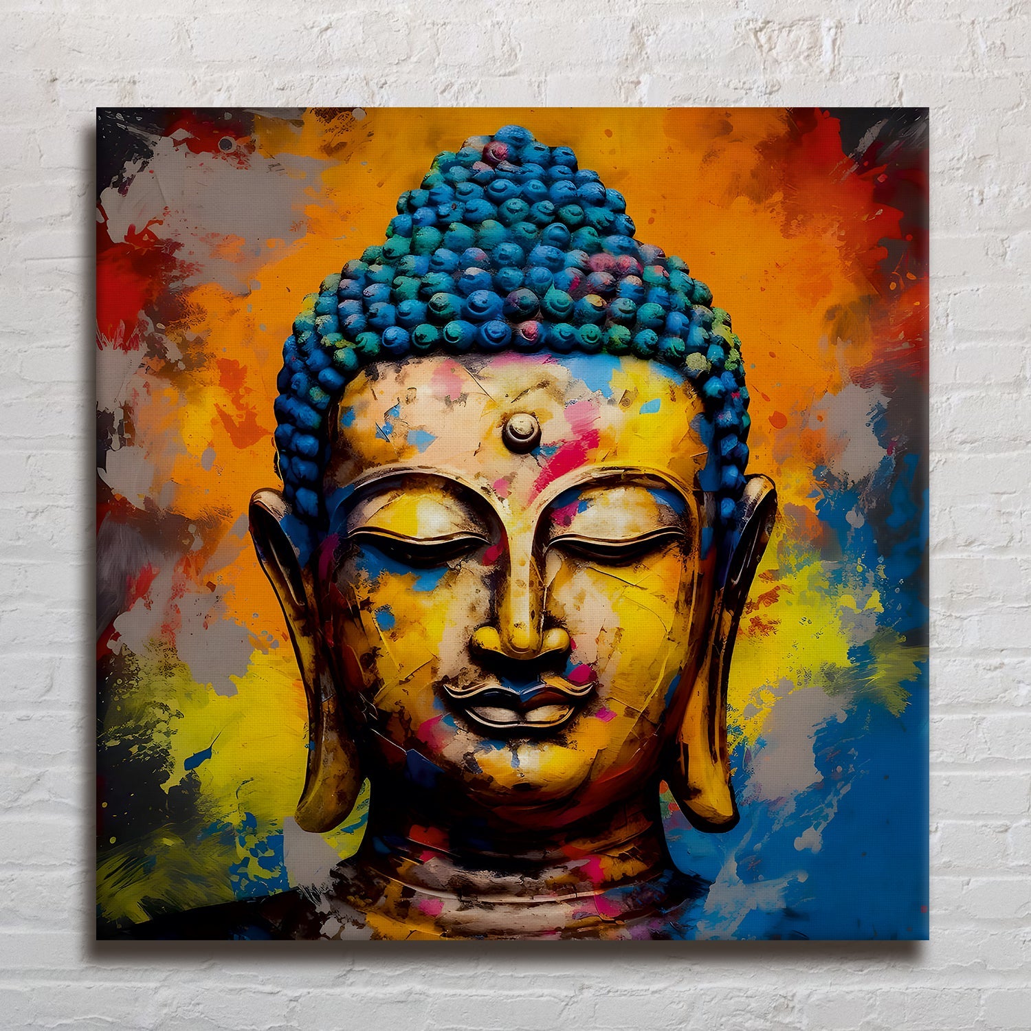 Lord Buddha Wall Art Painting For Living room