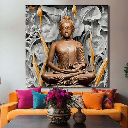 Buddha Vastu Wall Art Canvas Painting 