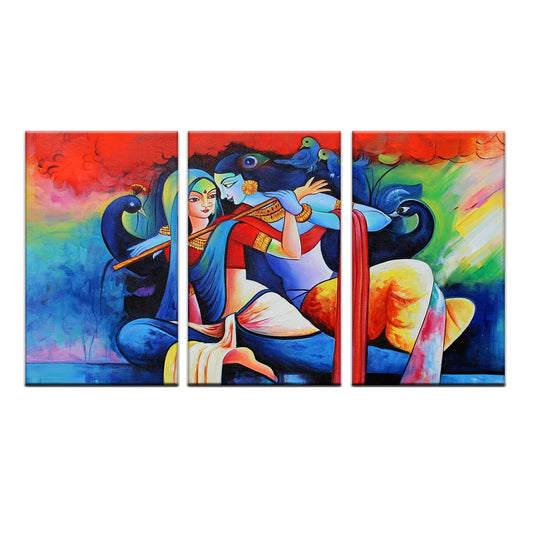 Radha Krishna Wall Art Canvas Paintings