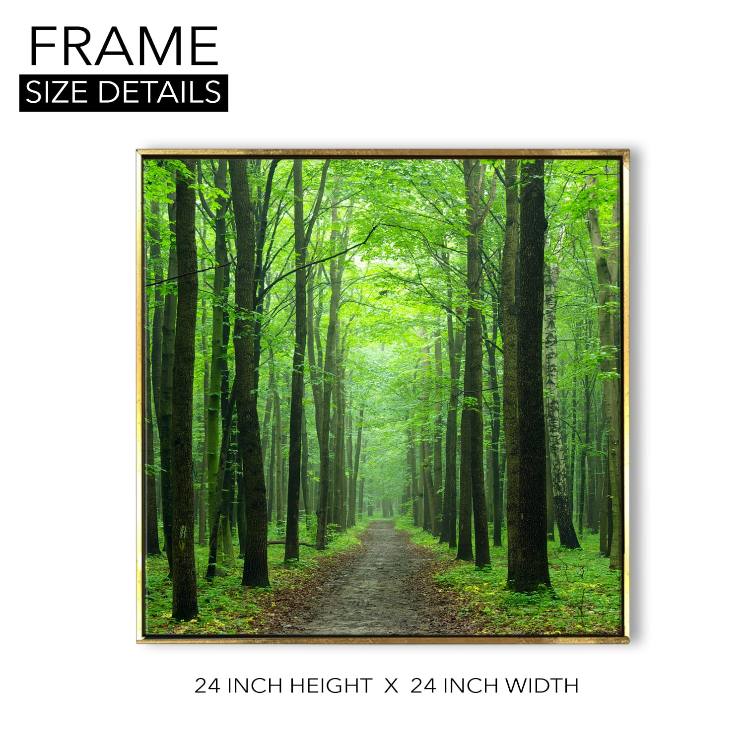 Green Forest Vastu Canvas Painting