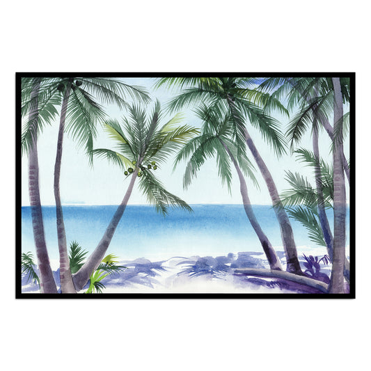 Palm Fronds Paradise Canvas Wall Painting